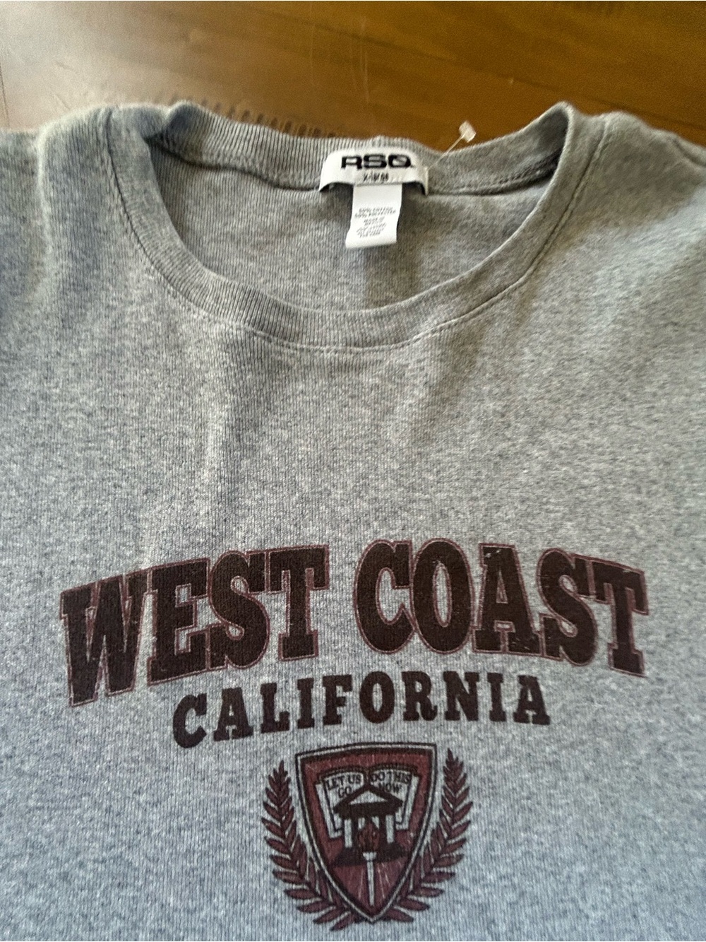 RSQ Grey 'West Coast California' Graphic Baby Tee - Picture 4 of 4